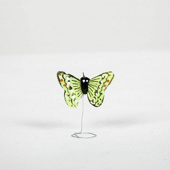 01 Hand Painted Butterflies Green