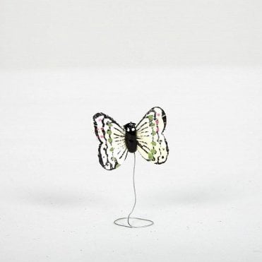 01 Hand Painted Butterflies Ivory