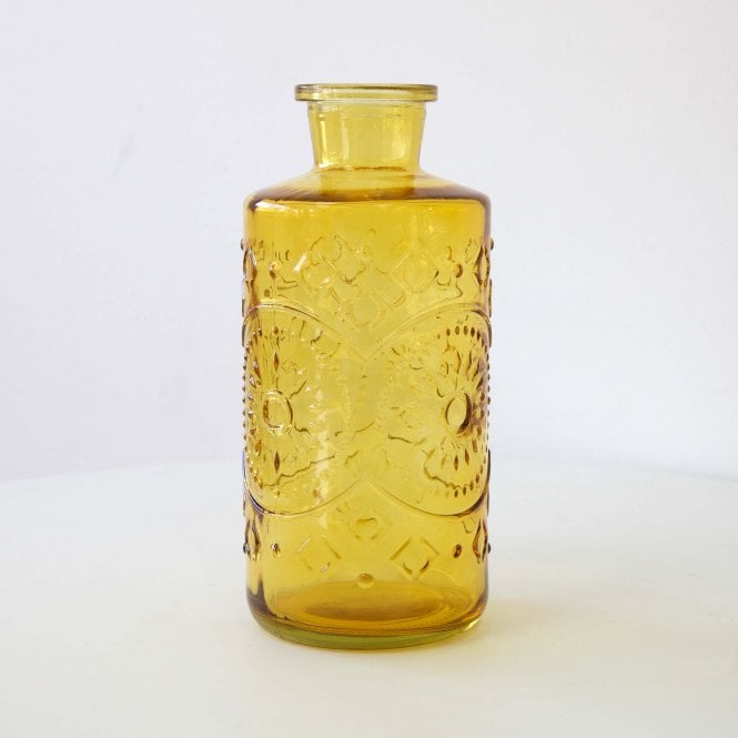 Berlin Art Deco Vase Bottle 21cm Amber 29762