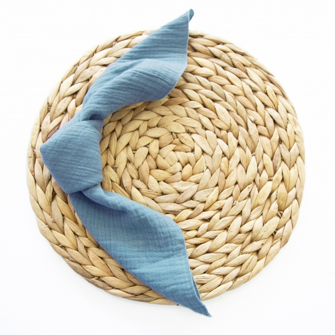 Bespoke Cheesecloth Double Gauze Napkin Cornflower