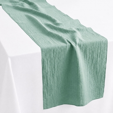 Bespoke Cheesecloth Double Gauze Table Runner Ivy