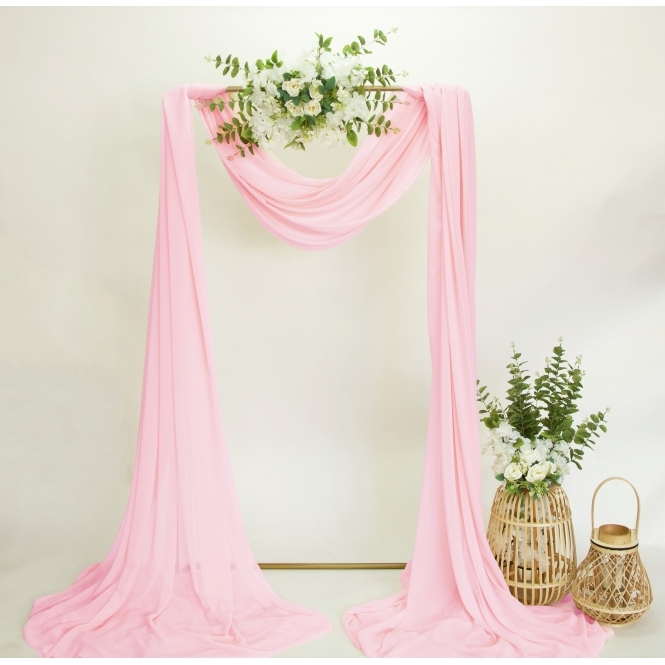 Bespoke Chiffon Fabric 10m Baby Pink
