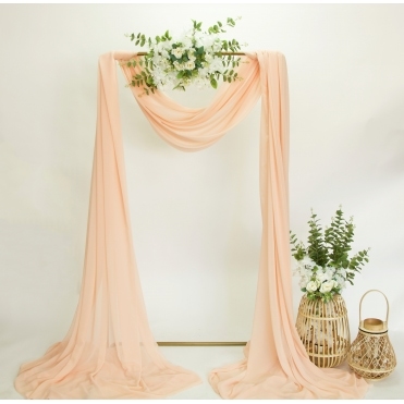 Bespoke Chiffon Fabric 9m Peach