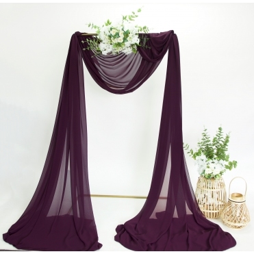 Bespoke Chiffon Fabric 9m Plum