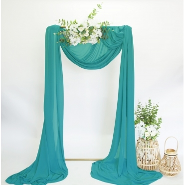 Bespoke Chiffon Fabric 9m Teal