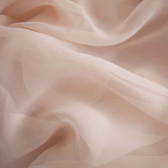 Bespoke Chiffon Georgette Fabric 9m Peach Pink