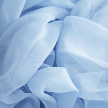 Bespoke Chiffon Georgette Fabric 9m Sky Blue