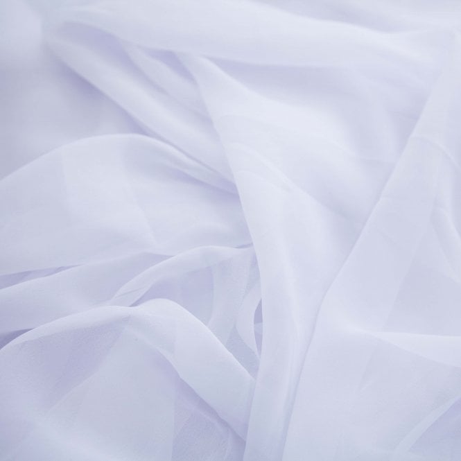 Bespoke Chiffon Georgette Fabric 9m White