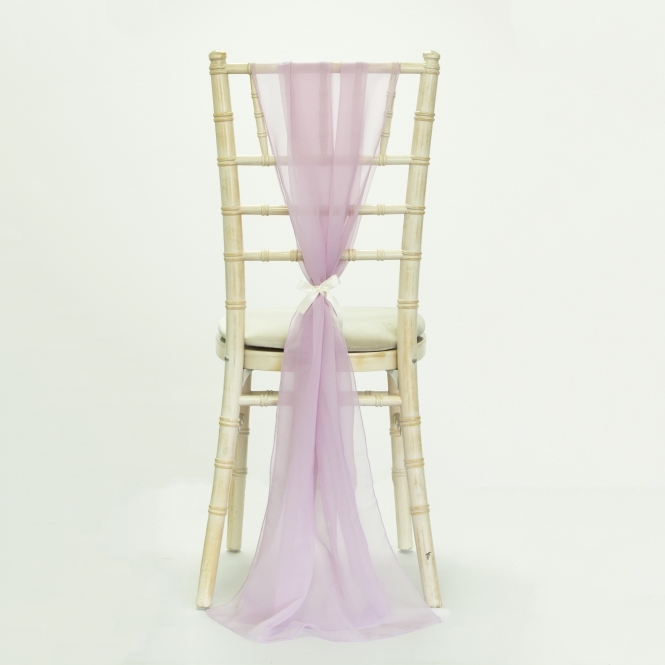 Bespoke Chiffon Georgette Vertical Drape Lilac/Pink