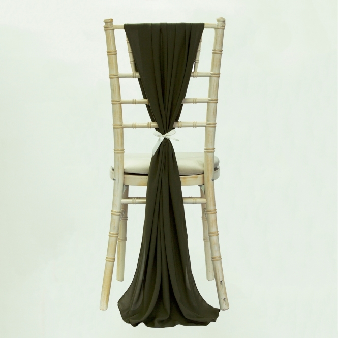 Bespoke Chiffon Vertical Drape Militare Green (Made To Order)