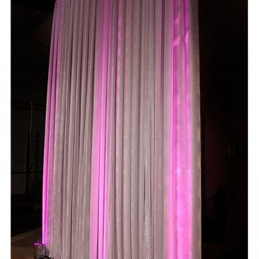 Bespoke Ivory Velvet Drape 3m x 4m With Ties