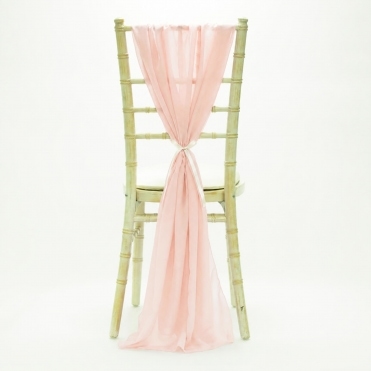 Bespoke Made to Order Chiffon Vertical Drape Soft Pink