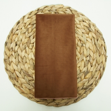 Bespoke Plain Velvet Napkin Cinnamon