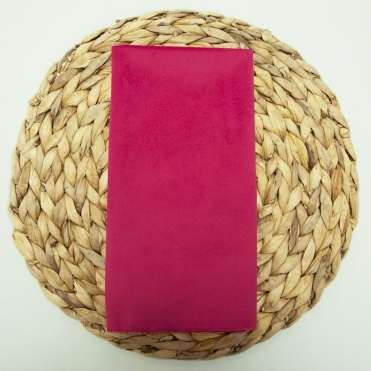 Bespoke Plain Velvet Napkin Hot Pink