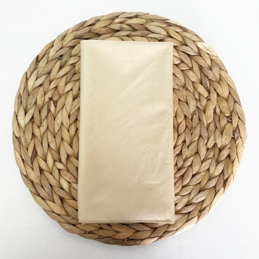 Bespoke Plain Velvet Napkin Light Gold