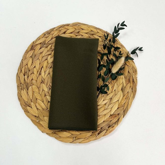 Bespoke Polyester Napkin Dark Olive