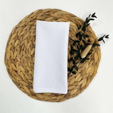 Bespoke Polyester Napkin White