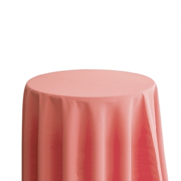 Bespoke Polyester Tablecloth 108 Round Dusky Rose