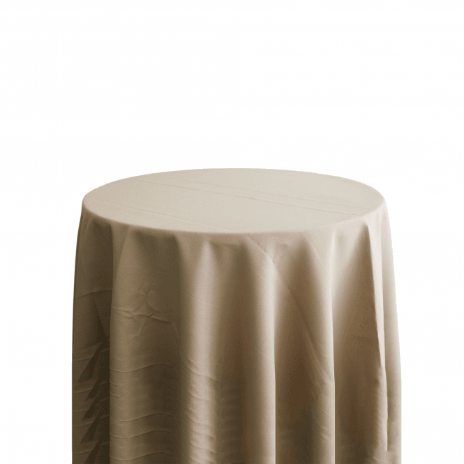 Bespoke Polyester Tablecloth 120 Round Camel