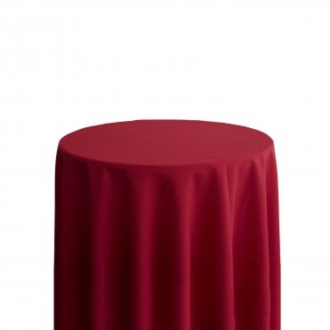 Bespoke Polyester Tablecloth 120 Round Cherry