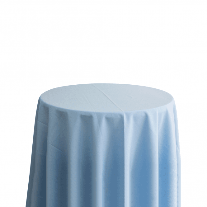 Bespoke Polyester Tablecloth 120 Round Cornflower