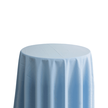 Bespoke Polyester Tablecloth 120 Round Cornflower