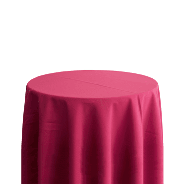 Bespoke Polyester Tablecloth 120 Round Fuchsia