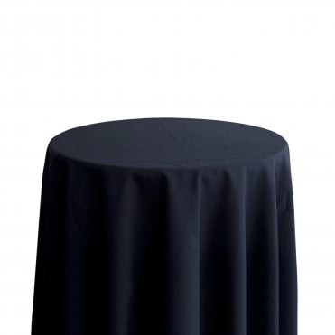 Bespoke Polyester Tablecloth 120 Round Navy