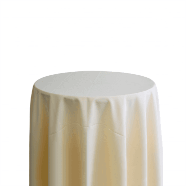 Bespoke Polyester Tablecloth 120 Round Vanilla