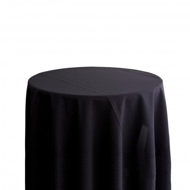 Bespoke Polyester Tablecloth 132 Round Black