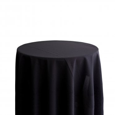  Bespoke Polyester Tablecloth 132 Round Black