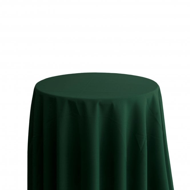 Bespoke Polyester Tablecloth 132 Round Bottle Green