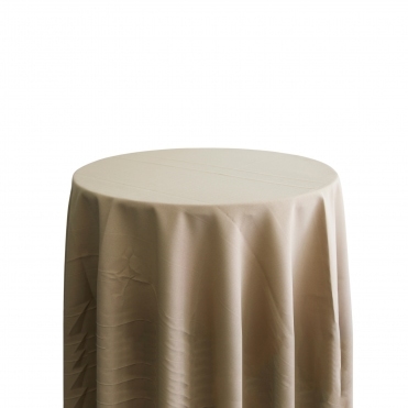 Bespoke Polyester Tablecloth 132 Round Camel