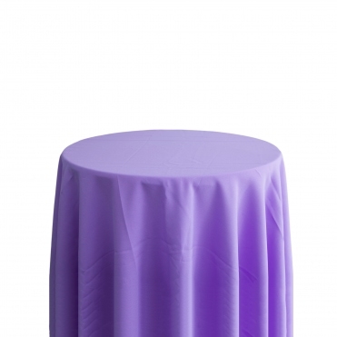Bespoke Polyester Tablecloth 132 Round Dark Lilac