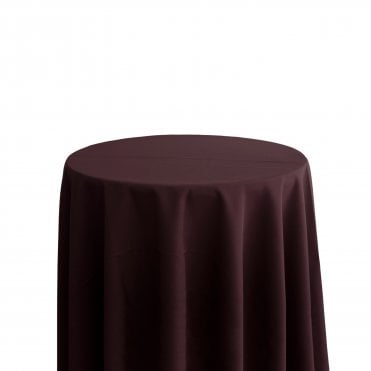 Bespoke Polyester Tablecloth 132 Round Dark Wine