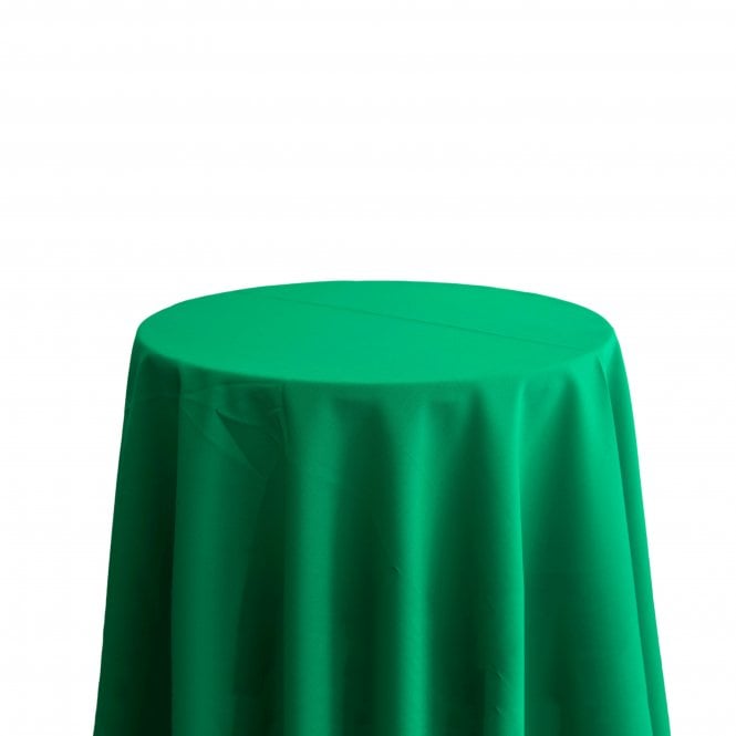 Bespoke Polyester Tablecloth 132 Round Emerald