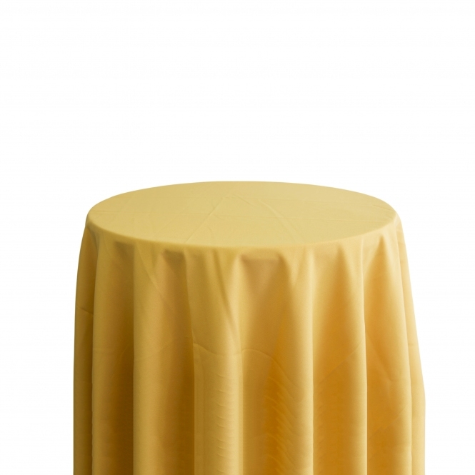 Bespoke Polyester Tablecloth 132 Round Gold