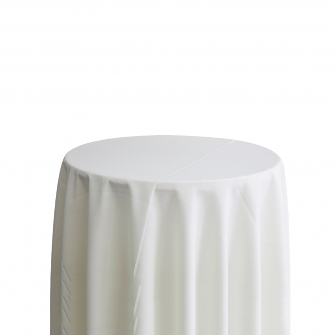 Bespoke Polyester Tablecloth 132 Round Ivory