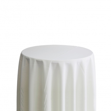Bespoke Polyester Tablecloth 132 Round Ivory
