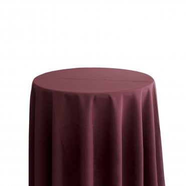 Bespoke Polyester Tablecloth 132 Round Light Wine