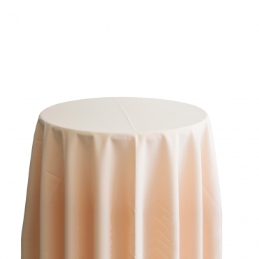 Bespoke Polyester Tablecloth 132 Round Peach
