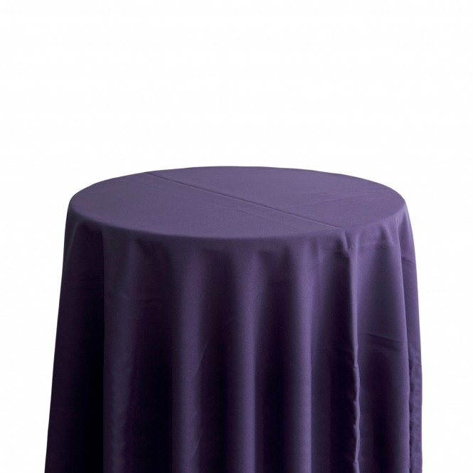 Bespoke Polyester Tablecloth 132 Round Purple