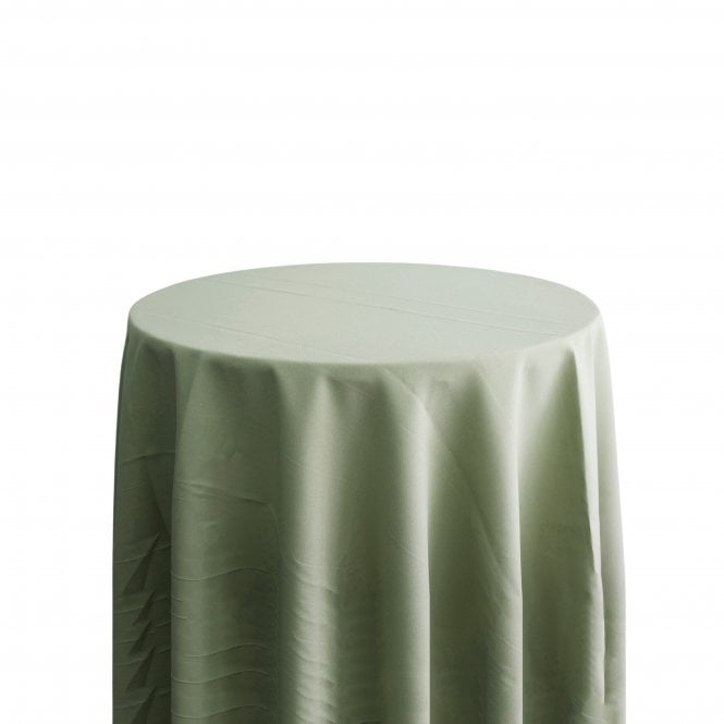 Bespoke Polyester Tablecloth 132 Round Sage