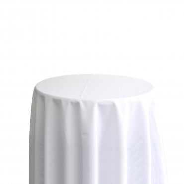 Bespoke Polyester Tablecloth 132 Round White