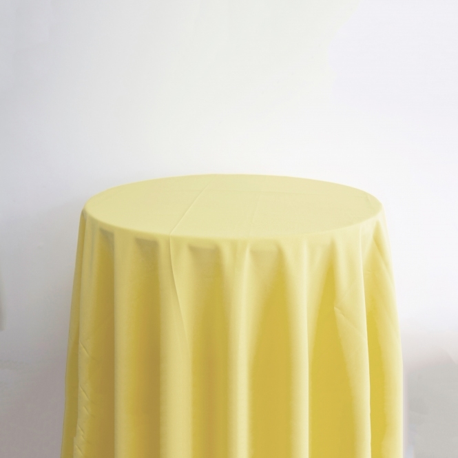 Bespoke Polyester Tablecloth 70x144 Custard