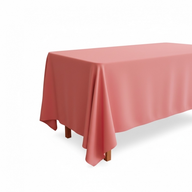 Bespoke Polyester Tablecloth 70x144 Dusky Rose