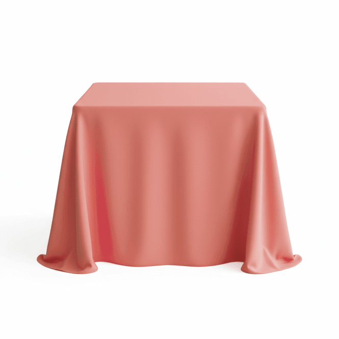 Bespoke Polyester Tablecloth 90 x 90 Dusky Rose