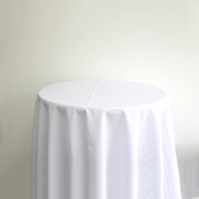 Bespoke Polyester Tablecloth 90 x 90 White