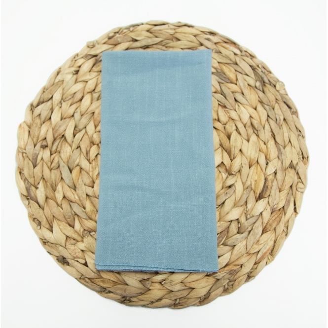 Bespoke Soft Weave Linen Napkin Powder Blue