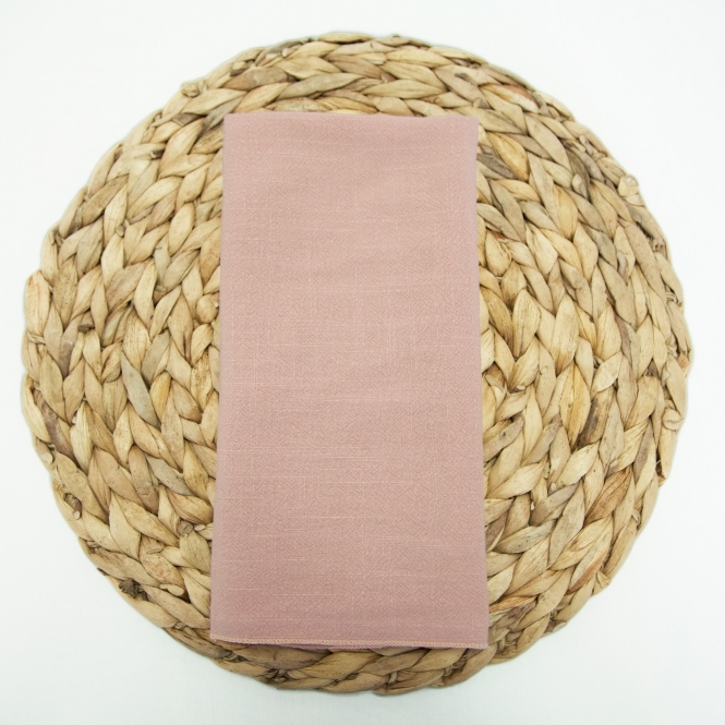 Bespoke Soft Weave Linen Napkin Spanish Pink
